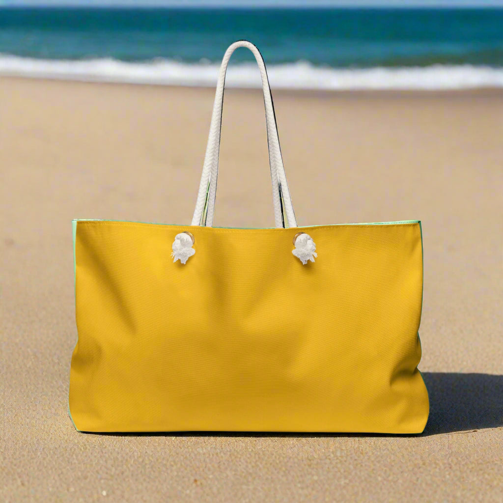 Tropical Weekender Bag, Personalized Travel Tote, Stylish Beach Bag, Customizable Gym Bag, Gifts for Her, Vacation Essential