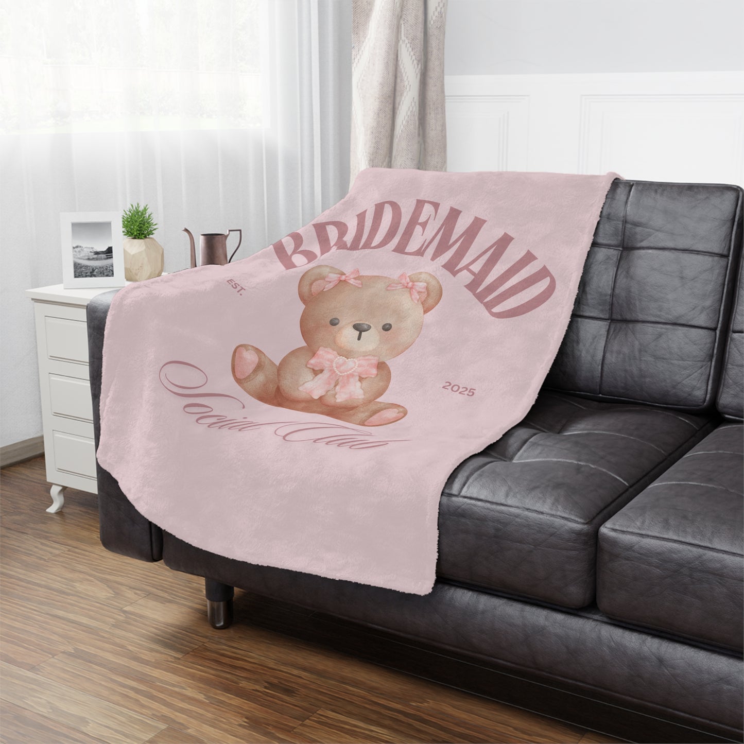 Blanket, Personalized Bear City Name, Custom Fleece Throw, Cozy Bedding, Baby Shower Gift, Nursery Decor