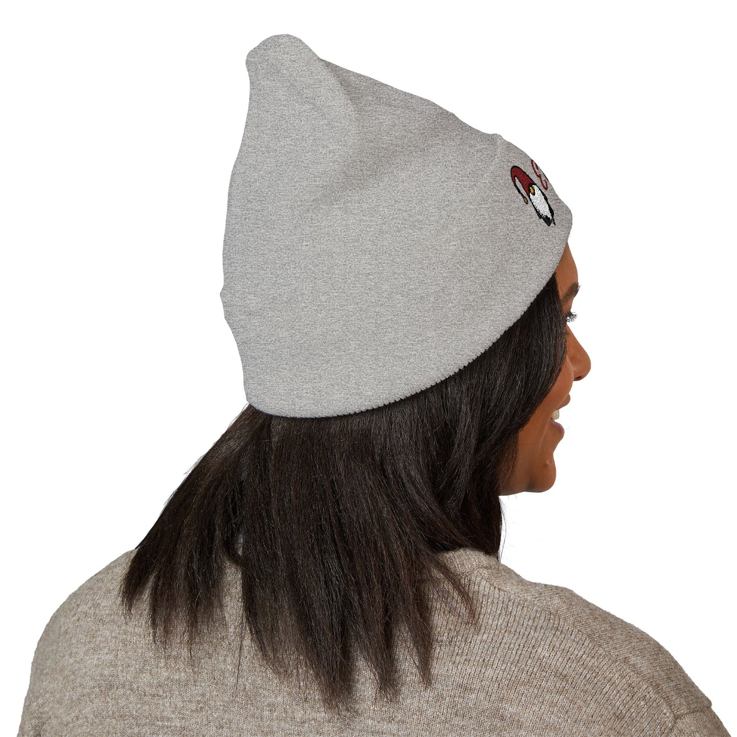 Embroidered Elftown Beanie | Cozy Winter Hat for Christmas, Holiday Gift, Fall Fashion, Outdoor Adventures, Gnome Lover Accessory