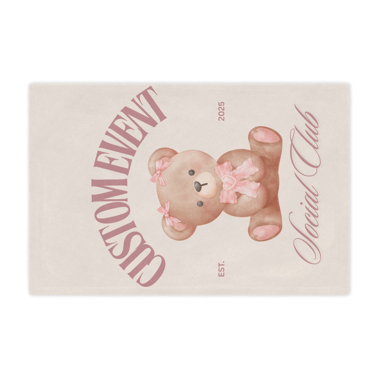 Personalized Minky Blanket - Custom Name Event City Soft Blanket, Gift Idea, Home Decor, Keepsake, Birthday Present, Throw Blanket