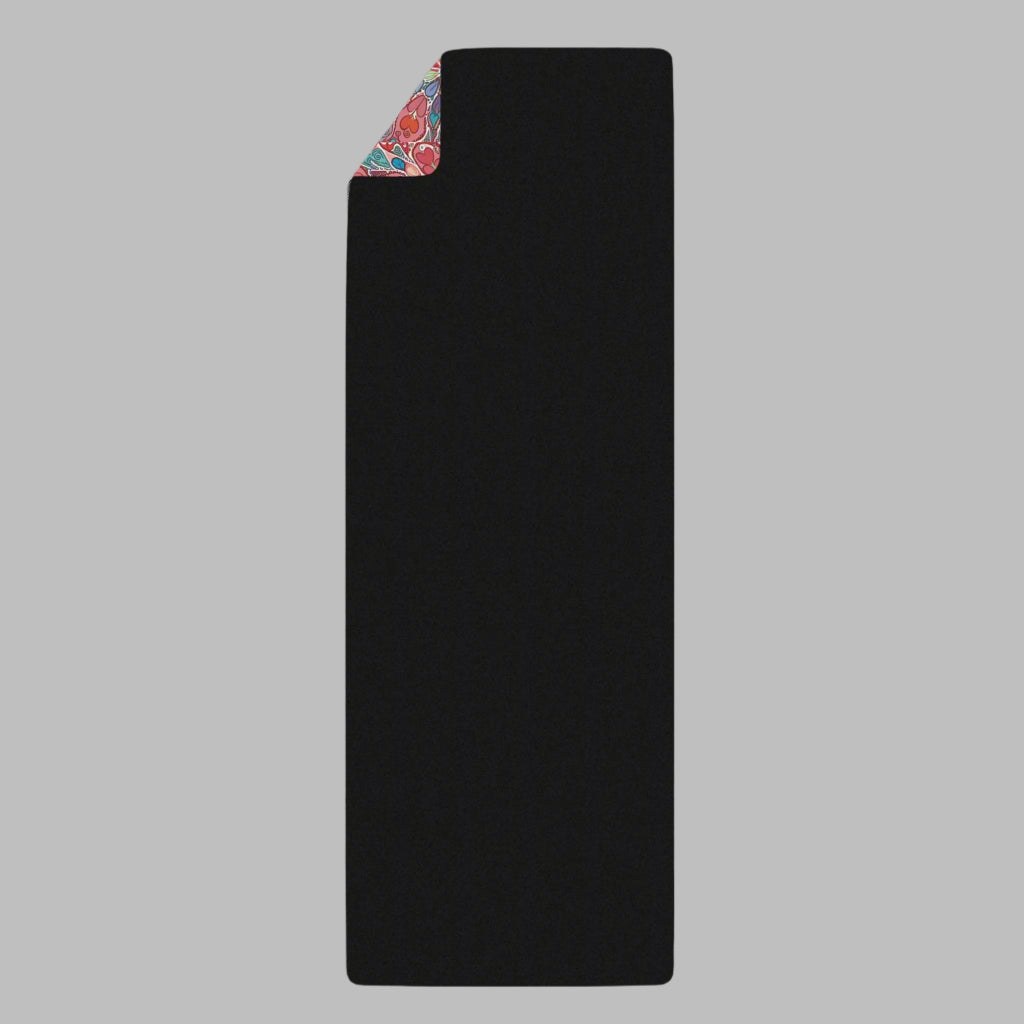 Floral Yoga Pilates Mat with Custom Name, Anti-Slip, Lightweight, Personalized Gift.