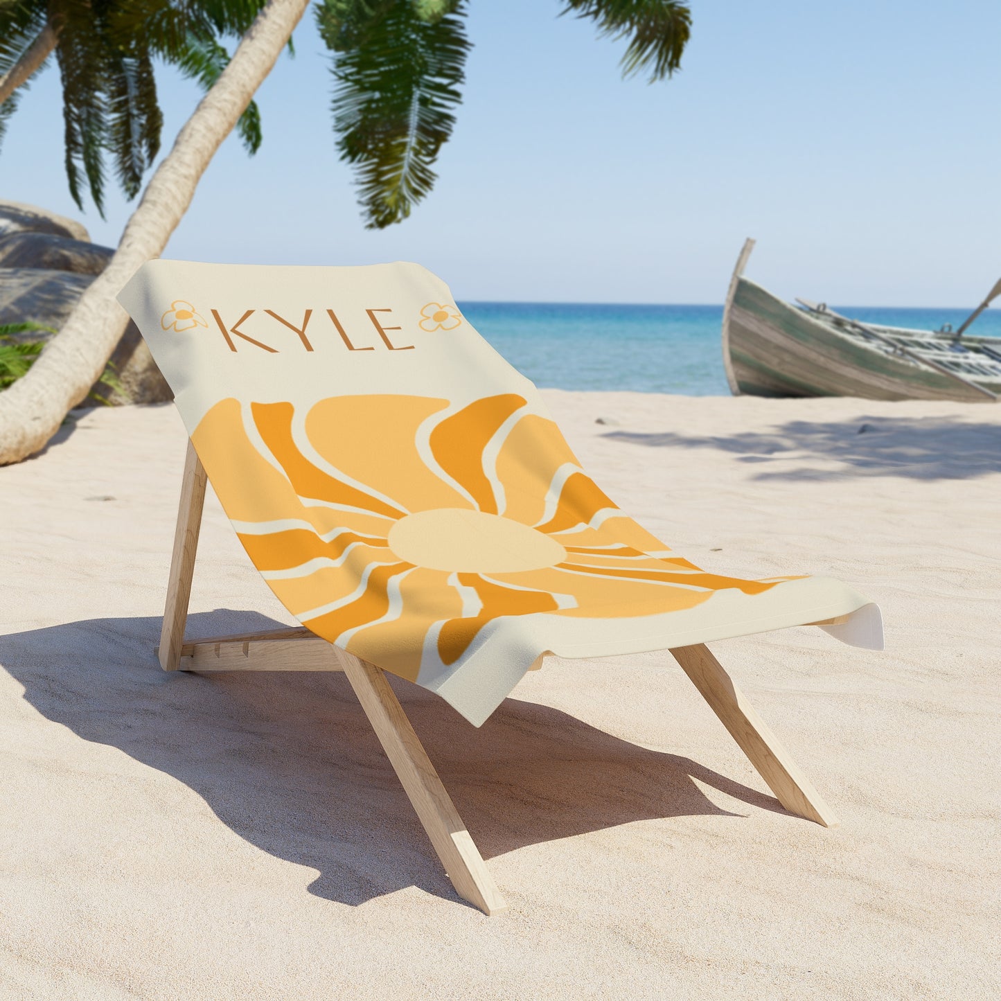 Personalized Beach Towel, Summer Gift - Custom Name Option, Vacation Towel, Pool Accessory, Beach Blanket, Tropical Towel