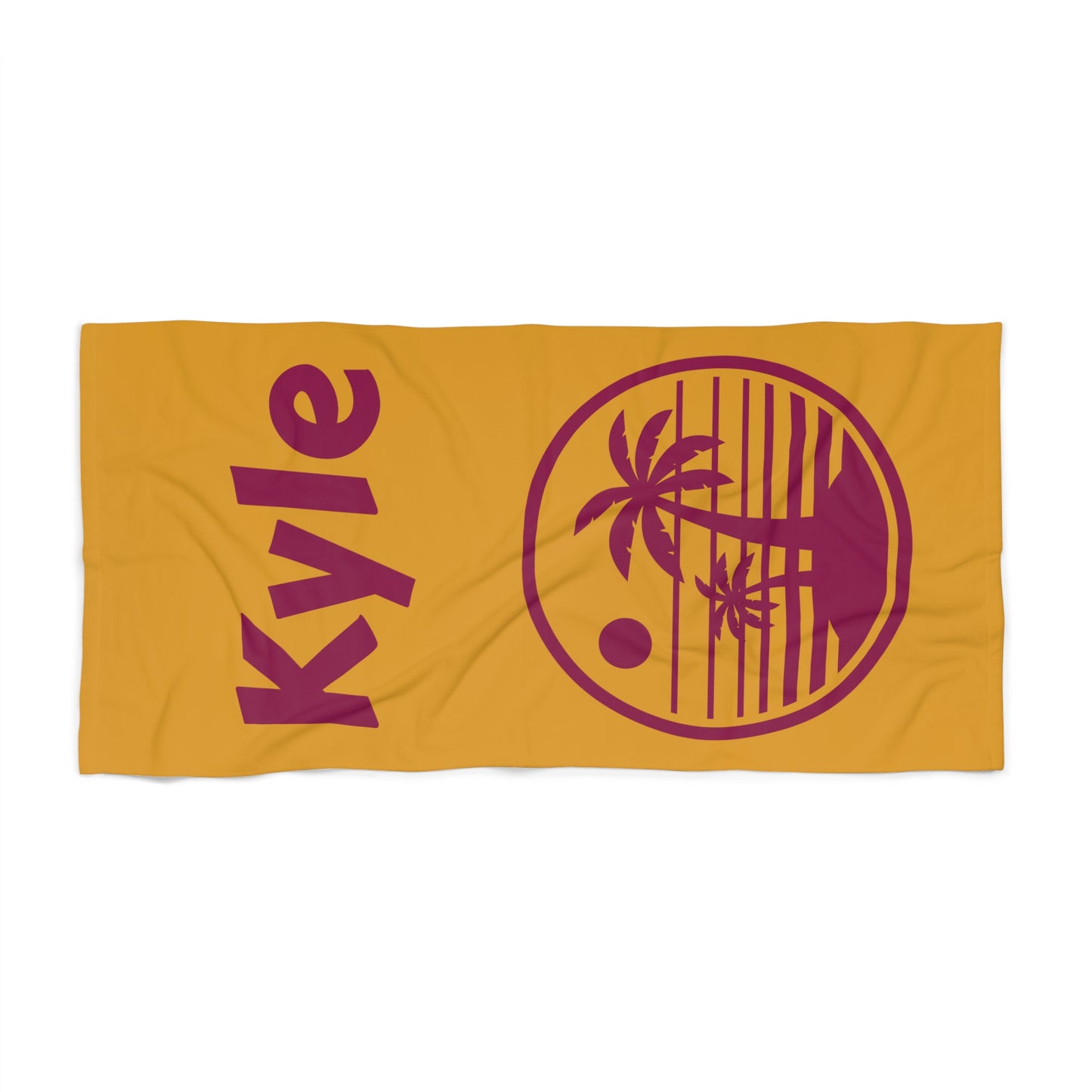 Sun Summer Beach Towel - Customizable Gift for Beach Lovers, Personalized Vacation Towel, Tropical Poolside Accessory, Holiday Towel Set