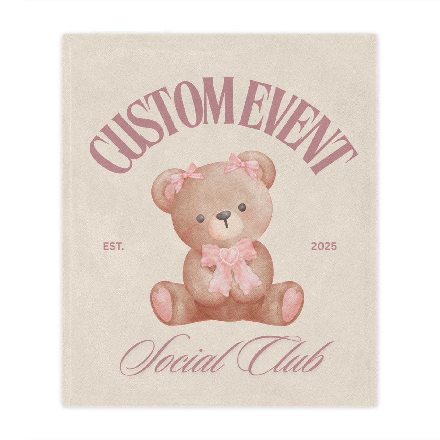 Personalized Minky Blanket - Custom Name Event City Soft Blanket, Gift Idea, Home Decor, Keepsake, Birthday Present, Throw Blanket