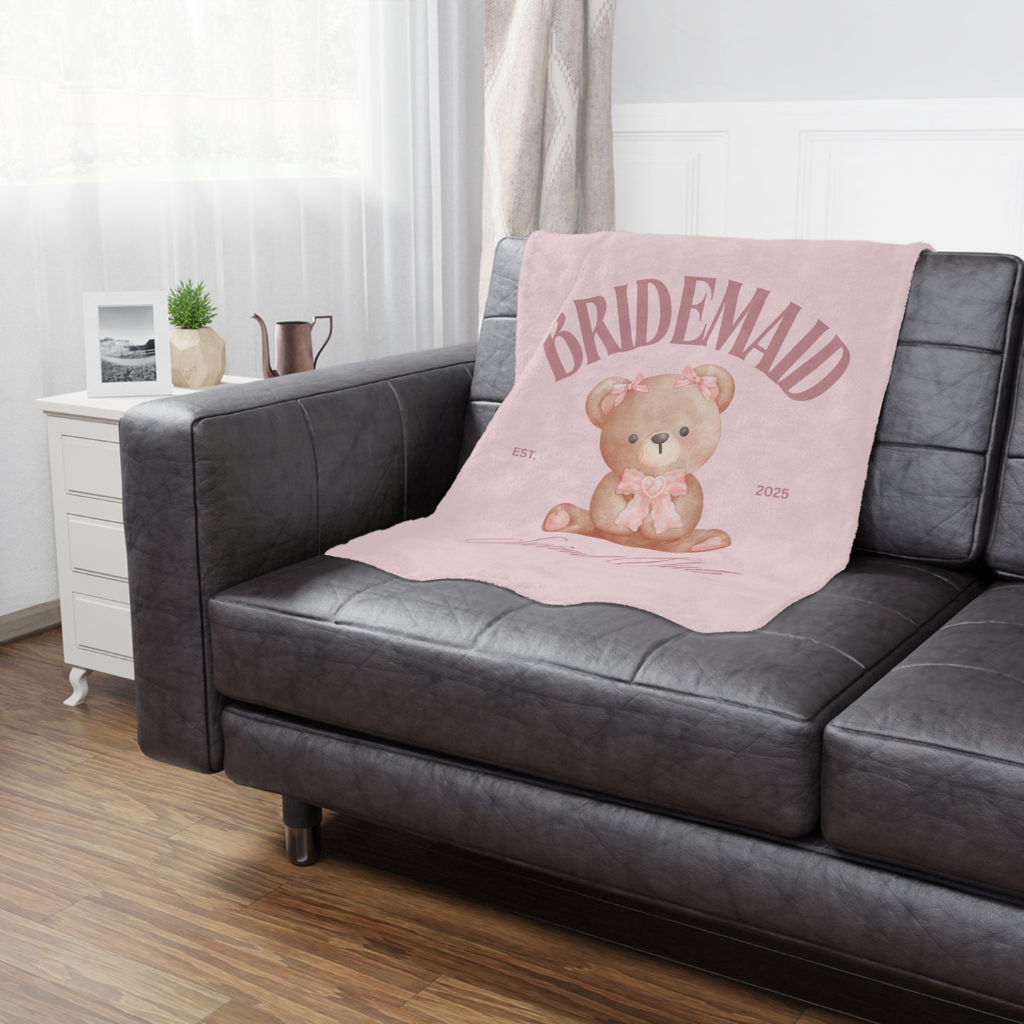 Blanket, Personalized Bear City Name, Custom Fleece Throw, Cozy Bedding, Baby Shower Gift, Nursery Decor