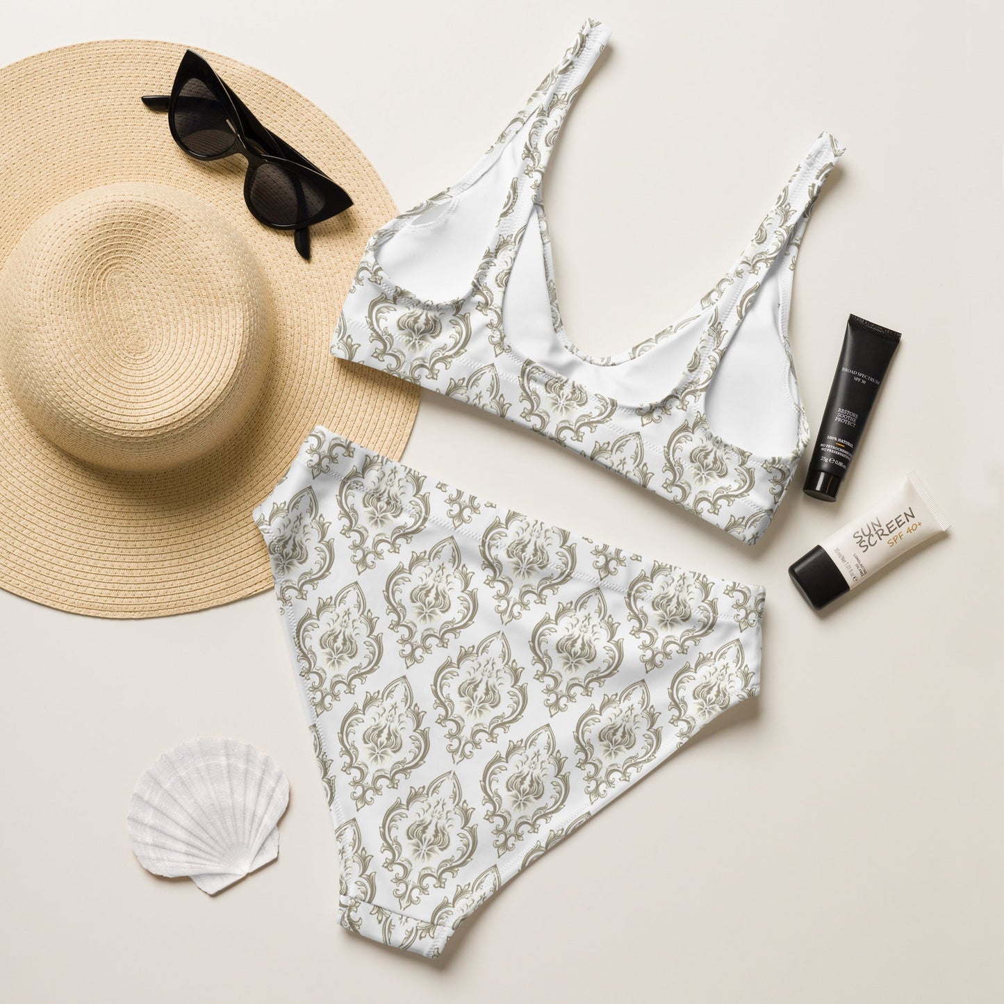 Recycled high - waisted bikini - Vicky Garden