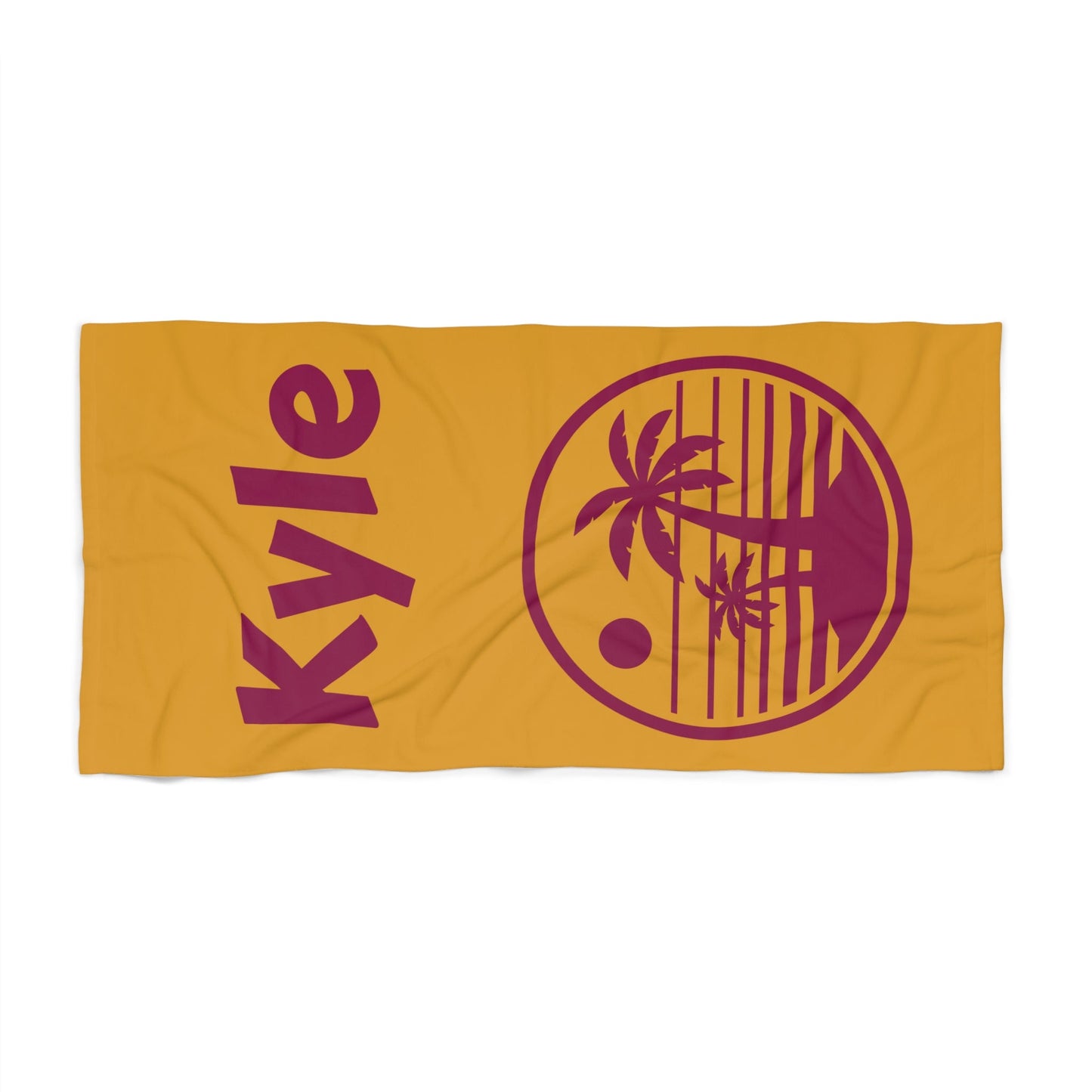 Sun Summer Beach Towel - Customizable Gift for Beach Lovers, Personalized Vacation Towel, Tropical Poolside Accessory, Holiday Towel Set - Vicky Garden