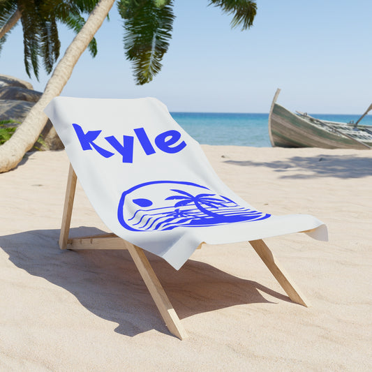 Sun Summer Beach Towel - Customizable Gift for Beach Lovers, Personalized Vacation Towel, Tropical Poolside Accessory, Holiday Towel Set,