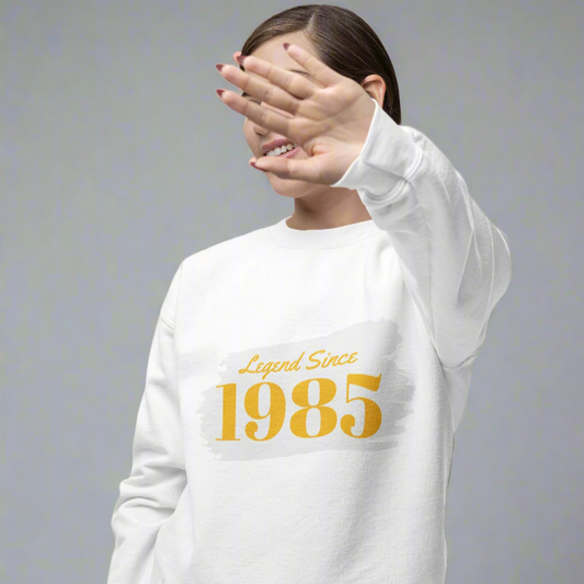 Year of Birth Custom Crewneck Sweatshirt Personalize Customize