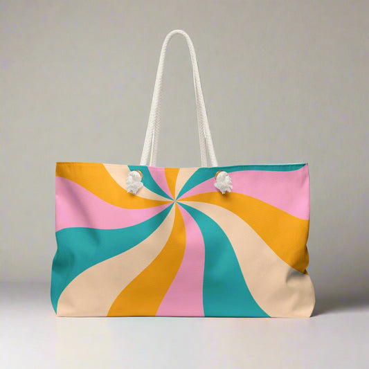 Tropical Weekender Bag, Personalized Travel Tote, Stylish Beach Bag, Customizable Gym Bag, Gifts for Her, Vacation Essential