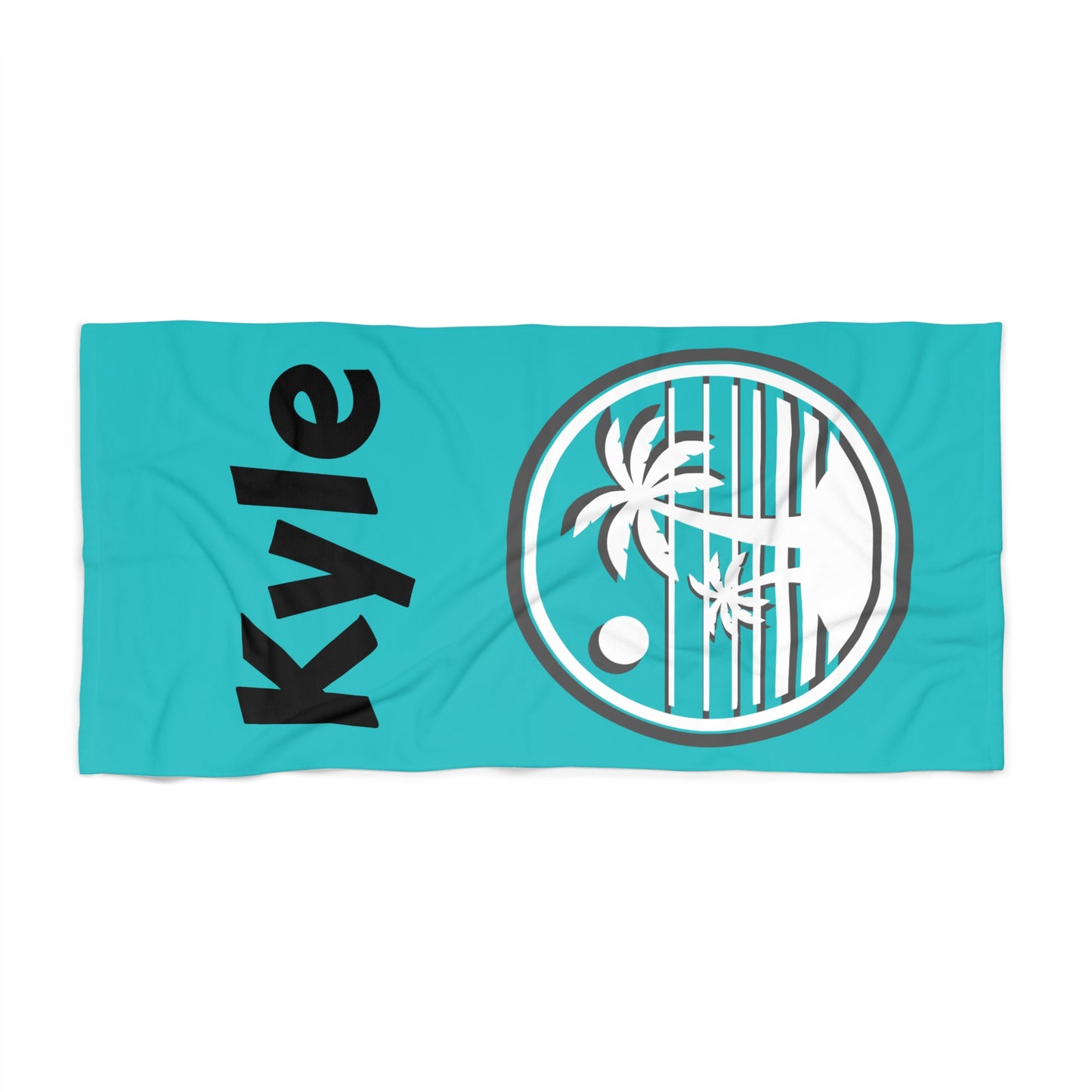 Sun Summer Beach Towel - Customizable Gift for Beach Lovers, Personalized Vacation Towel, Tropical Poolside Accessory, Holiday Towel Set,