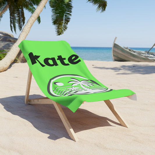 Sun Summer Beach Towel - Customizable Gift for Beach Lovers, Personalized Vacation Towel, Tropical Poolside Accessory, Holiday Towel Set,