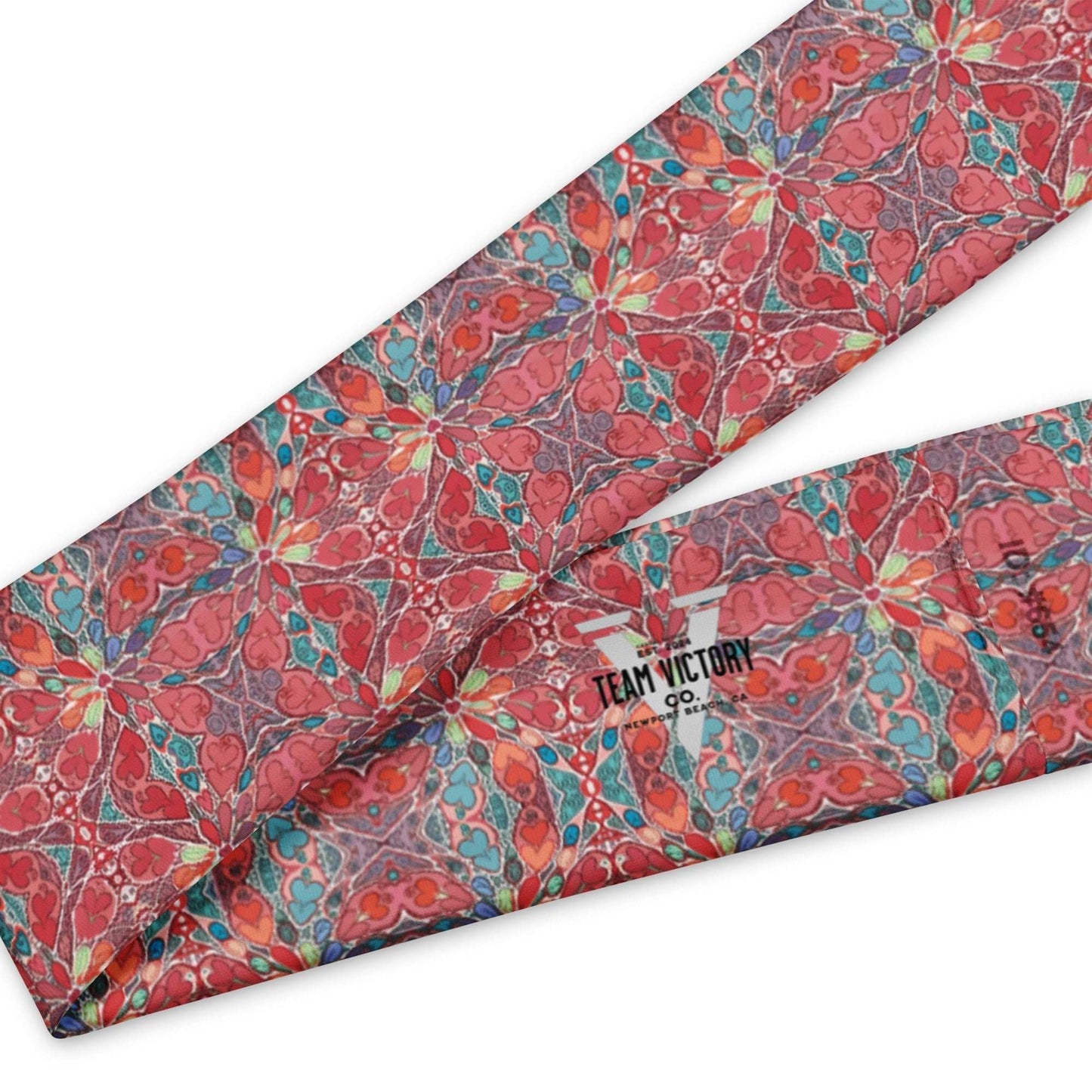 Floral pattern soft stretchy headband for comfort and style, perfect for workouts and yoga.
