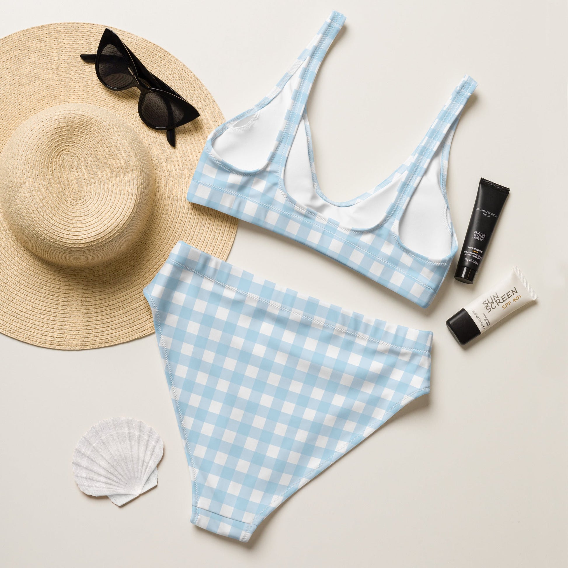 Recycled high - waisted bikini - Vicky Garden