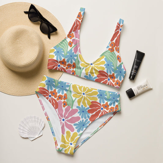 Recycled high - waisted bikini - Vicky Garden