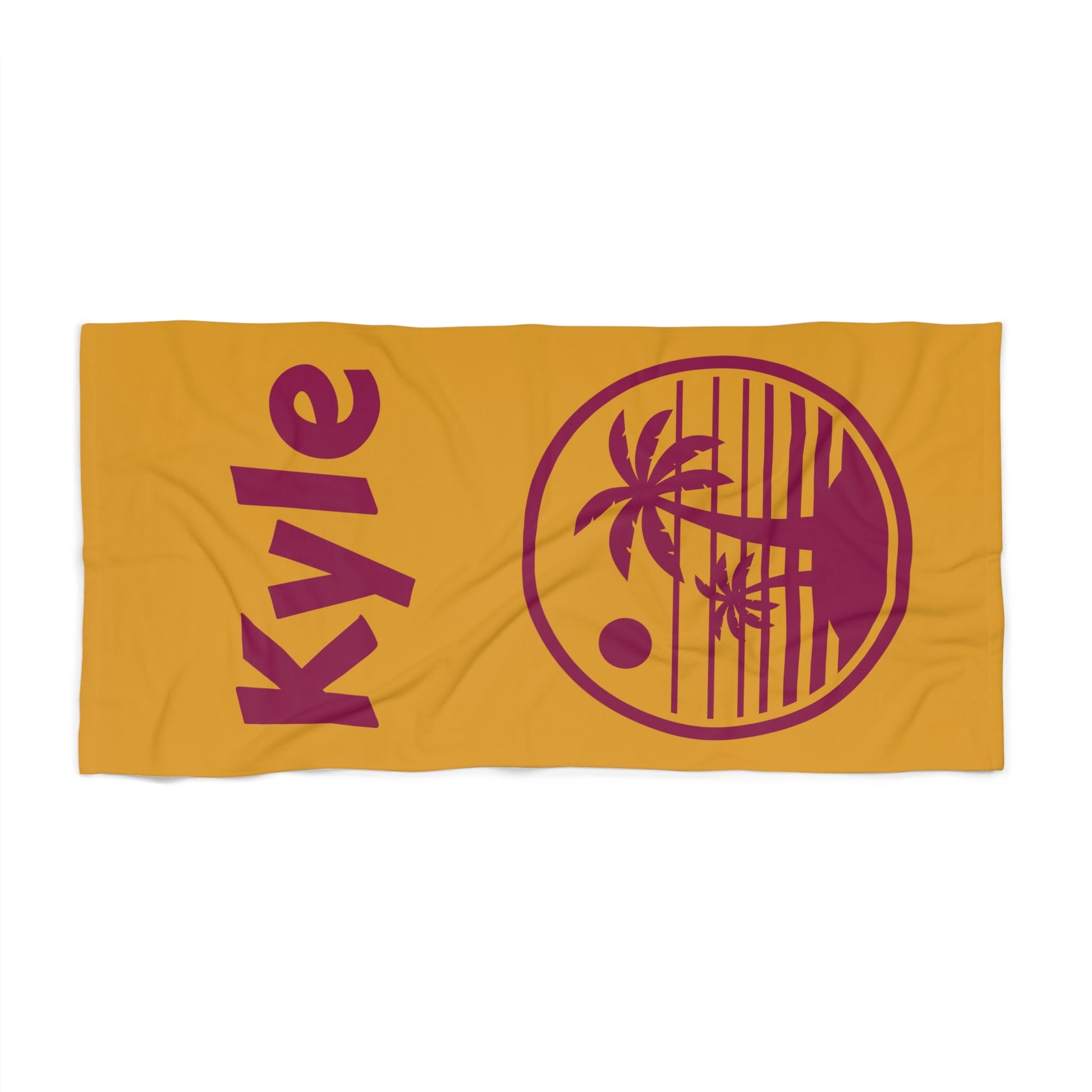 Sun Summer Beach Towel - Customizable Gift for Beach Lovers, Personalized Vacation Towel, Tropical Poolside Accessory, Holiday Towel Set - Vicky Garden